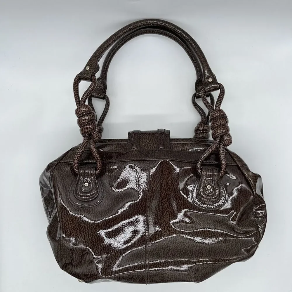 Loeffler Randall Pebbled Patent Doctor Satchel Bag